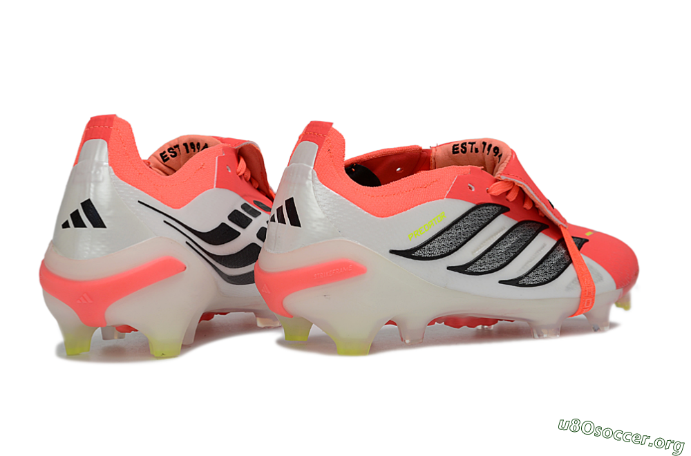 Adidas Predator 26 Elite Fold-Over Tongue FG Football Boots - Red/Dynamic Orange/Black 7