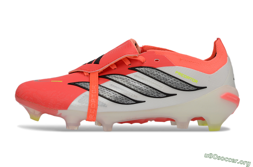 Adidas Predator 26 Elite Fold-Over Tongue FG Football Boots - Red/Dynamic Orange/Black 3
