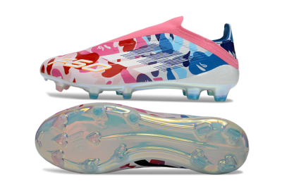 Adidas F50 Elite Laceless FG Football Boots - Pink/Vibrant Pink/Marine Blue