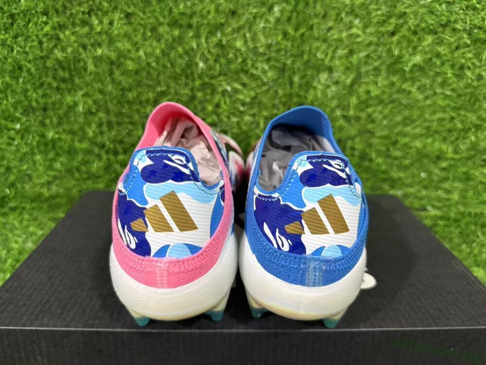 Adidas F50 Elite Laceless FG Football Boots - Pink/Vibrant Pink/Marine Blue