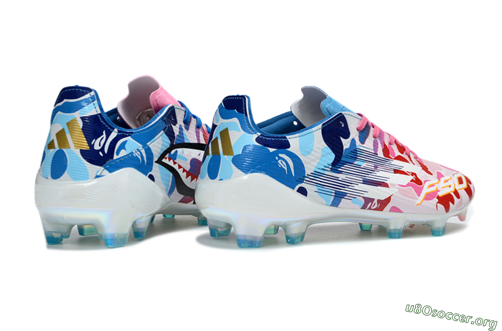 Adidas F50 Elite FG Football Boots - Pink/Sky Blue/Candy Red 7