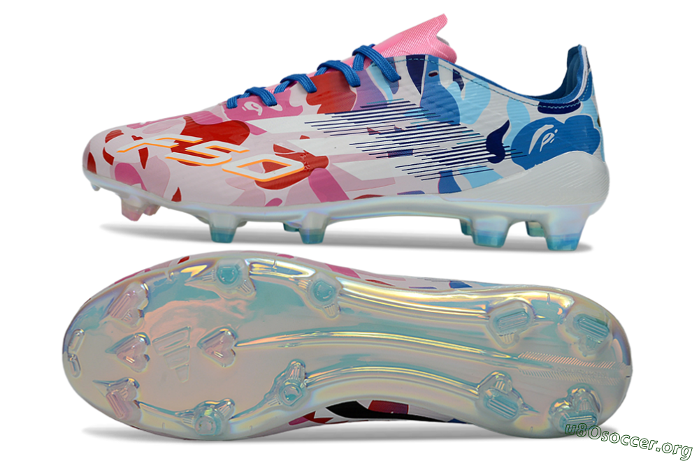 Adidas F50 Elite FG Football Boots - Pink/Sky Blue/Candy Red 1