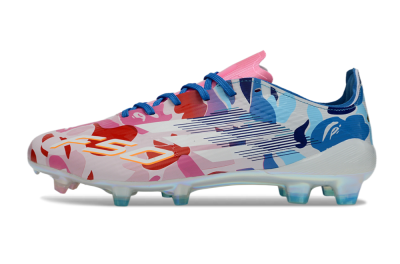 Adidas F50 Elite FG Football Boots - Pink/Sky Blue/Candy Red
