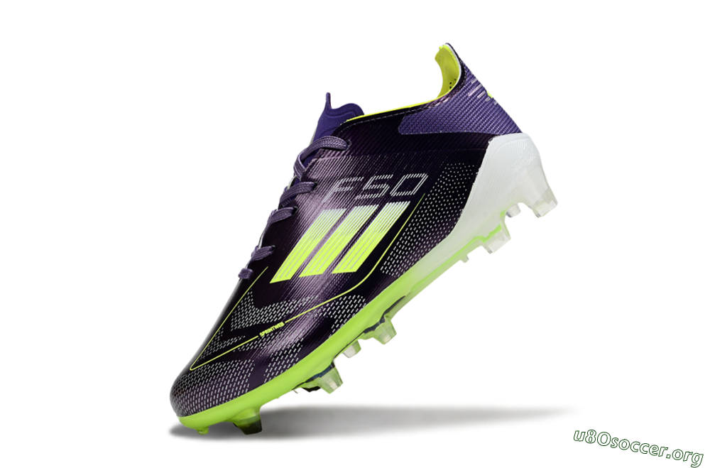 Adidas F50 Elite FG Football Boots - Purple/Lime Green/Black 4