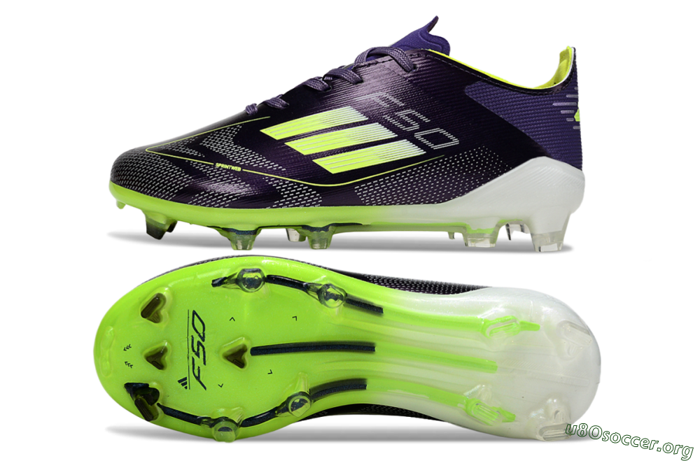 Adidas F50 Elite FG Football Boots - Purple/Lime Green/Black 1