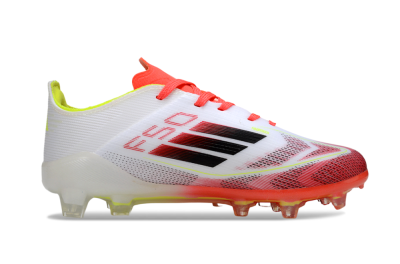 Adidas F50 Elite FG Football Boots - White/Fiery Red/Lime Green