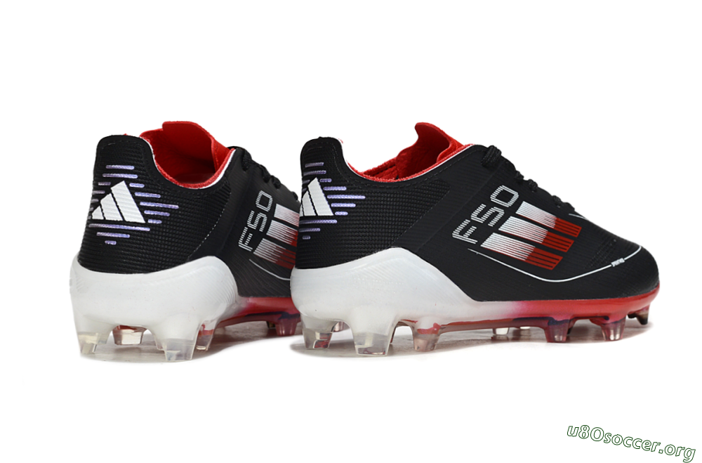 Adidas F50 Elite FG Football Boots - Black/Crimson Red/White 5
