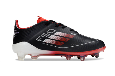 Adidas F50 Elite FG Football Boots - Black/Crimson Red/White