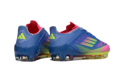 Adidas F50 Elite FG Football Boots - Blue/Neon Pink/Fluorescent Yellow