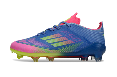 Adidas F50 Elite FG Football Boots - Blue/Neon Pink/Fluorescent Yellow