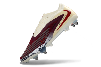 Nike Phantom 6 Elite Low SG Football Boots - Crimson/Ivory/Jet Black