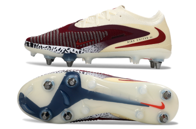 Nike Phantom 6 Elite Low SG Football Boots - Crimson/Ivory/Jet Black