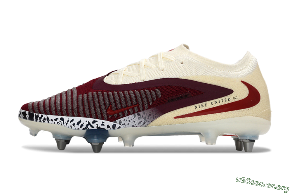 Nike Phantom 6 Elite Low SG Football Boots - Crimson/Ivory/Jet Black 3