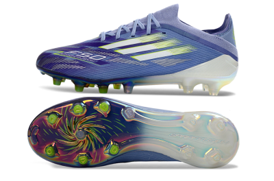 Adidas F50 Elite AG Football Boots - Blue/Electric Blue/Shimmering Green