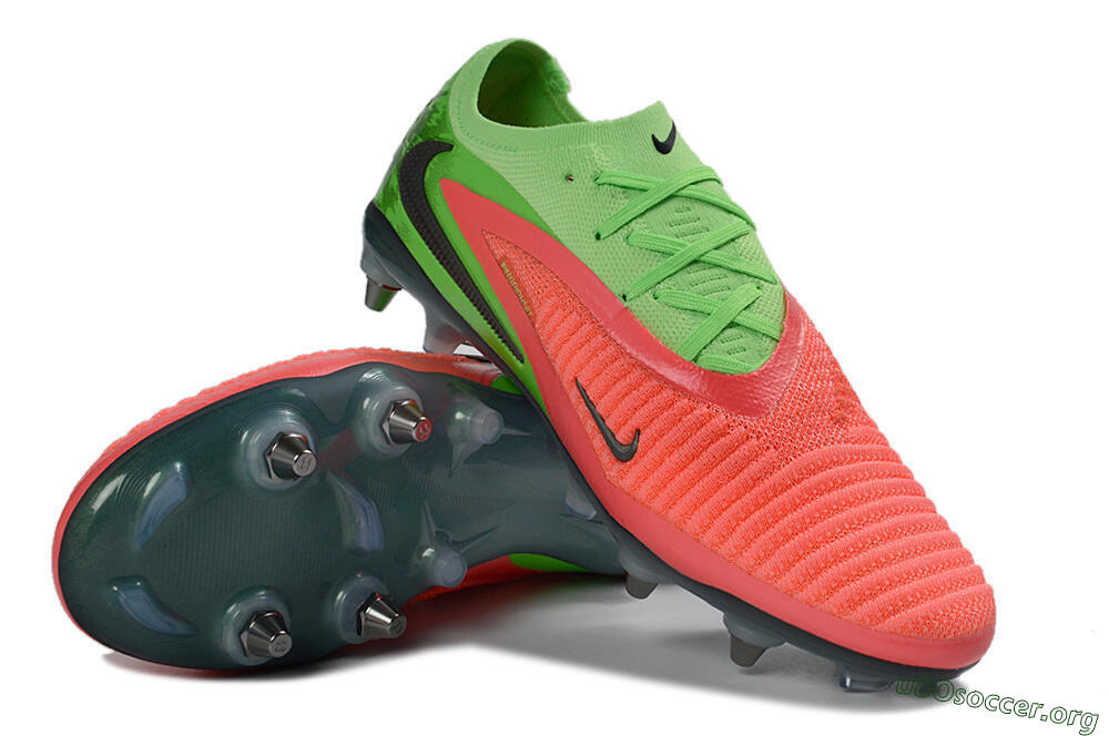 Nike Phantom 6 Elite Low SG Football Boots - Green/Neon Green/Flame Orange 0