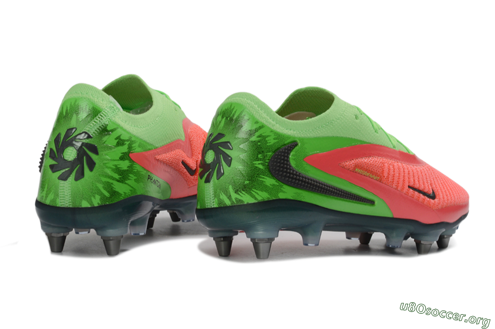 Nike Phantom 6 Elite Low SG Football Boots - Green/Neon Green/Flame Orange 6