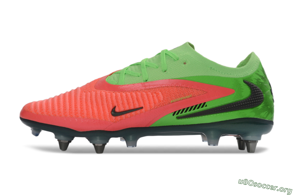 Nike Phantom 6 Elite Low SG Football Boots - Green/Neon Green/Flame Orange 3