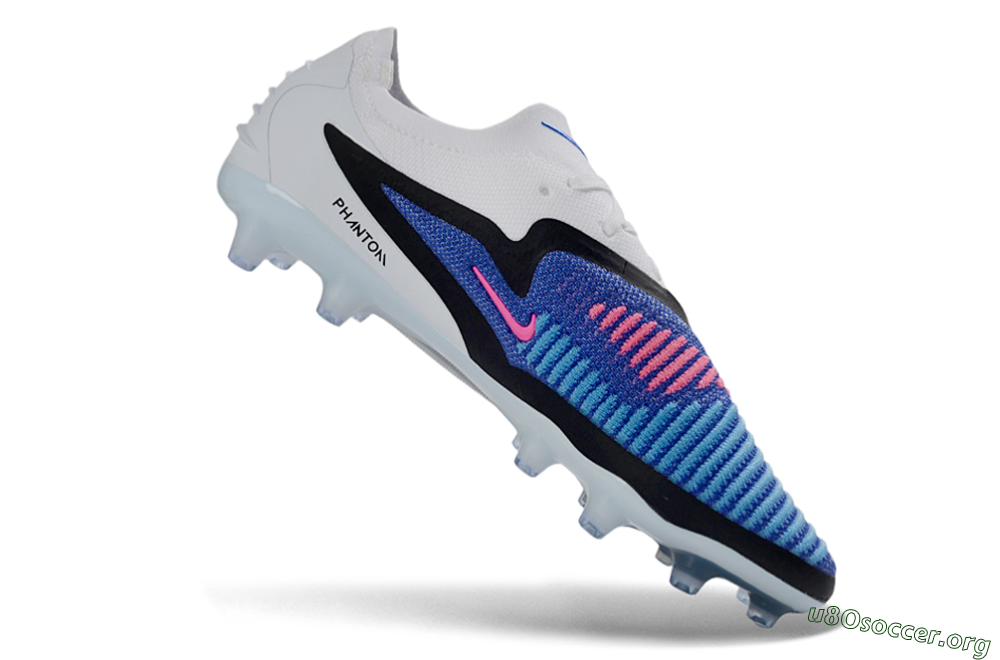 Nike Phantom 6 Elite Low AG Football Boots - Blue/Electric Blue/Neon Pink 4