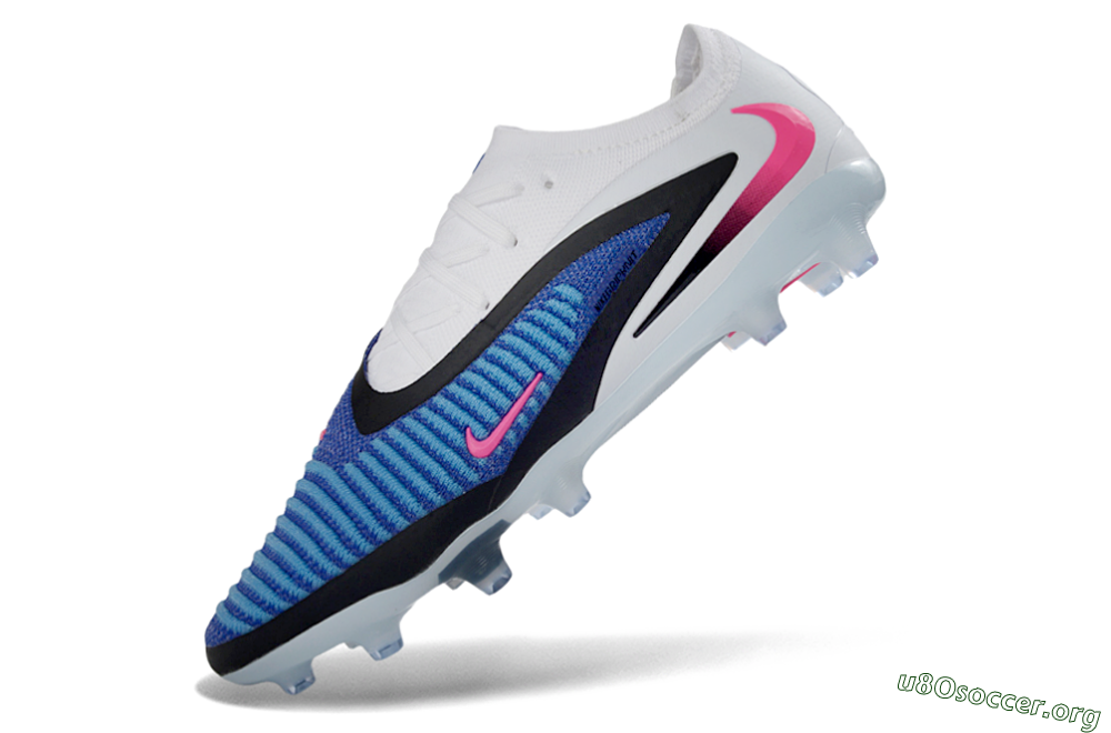 Nike Phantom 6 Elite Low AG Football Boots - Blue/Electric Blue/Neon Pink 5
