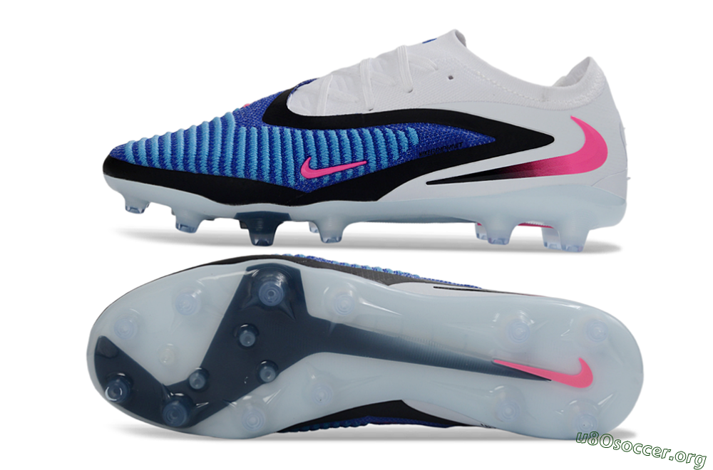Nike Phantom 6 Elite Low AG Football Boots - Blue/Electric Blue/Neon Pink 1