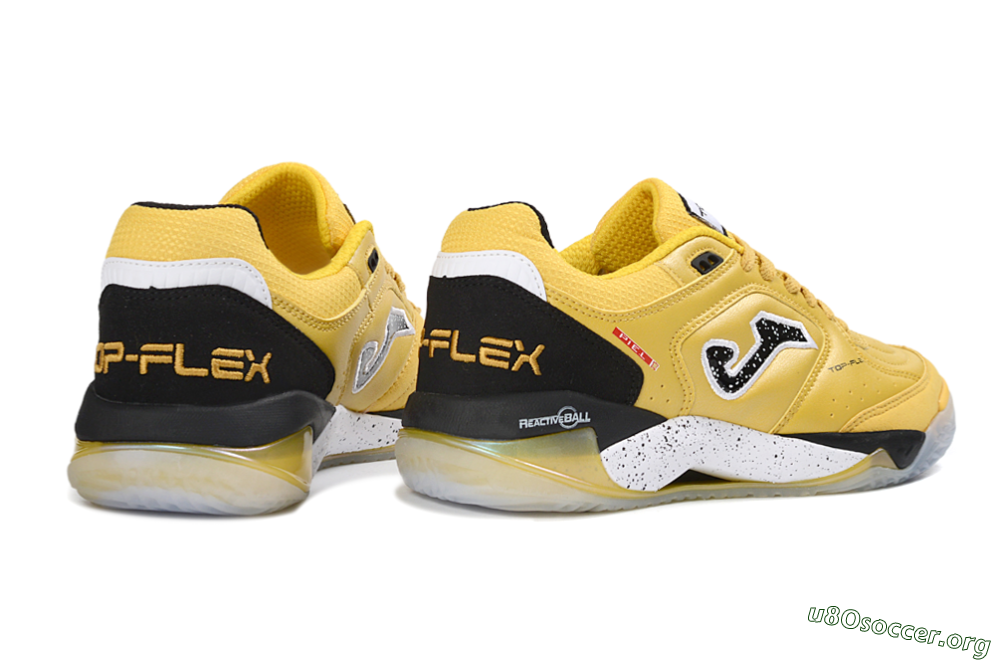 Joma Top Flex IC Football Shoes - Yellow/Black/White 6