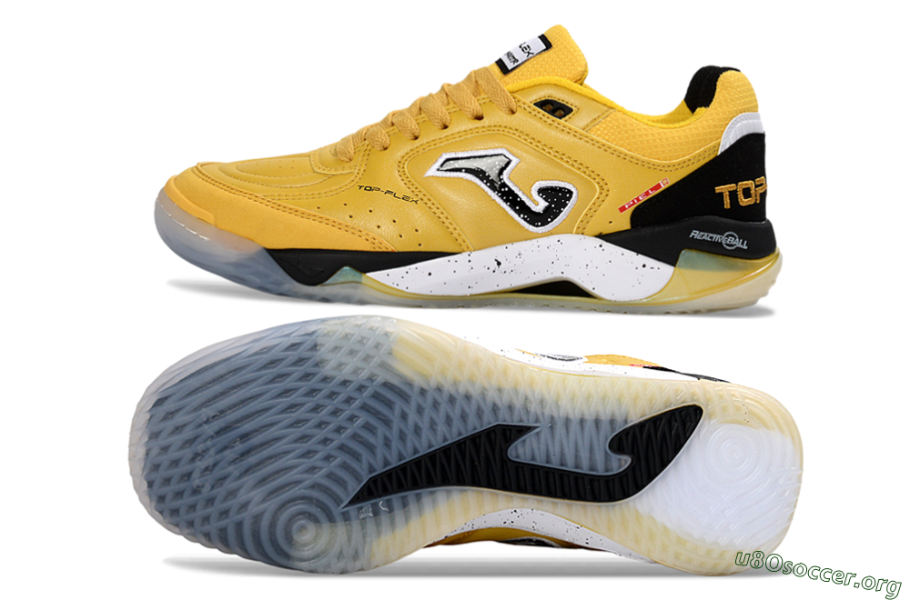 Joma Top Flex IC Football Shoes - Yellow/Black/White 1