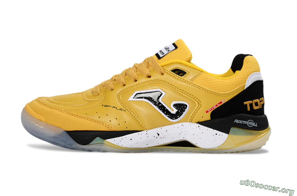 Joma Top Flex IC Football Shoes - Yellow/Black/White 3