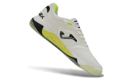 Joma Top Flex IC Football Shoes - White/Lime Yellow/Black