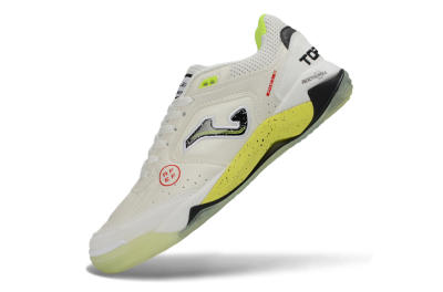 Joma Top Flex IC Football Shoes - White/Lime Yellow/Black