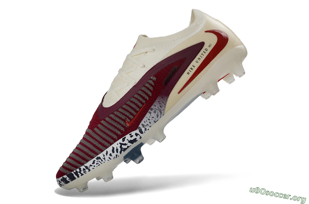 Nike Phantom 6 Elite Low AG Football Boots - Crimson/Cream/Deep Blue 5