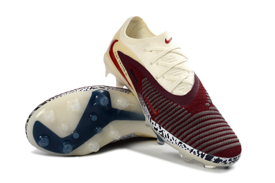 Nike Phantom 6 Elite Low AG Football Boots - Crimson/Cream/Deep Blue