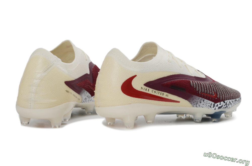 Nike Phantom 6 Elite Low AG Football Boots - Crimson/Cream/Deep Blue 6