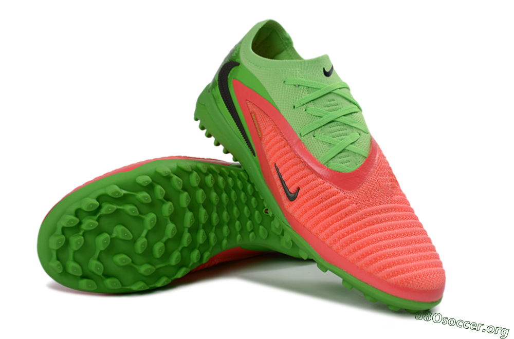 Nike Phantom 6 Elite Low TF Football Shoes - Green/Vibrant Pink/Neon Green 0