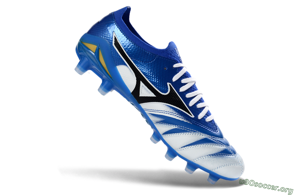 Mizuno Morelia Neo 4 FG Football Boots - Blue/Ice Blue/Golden Yellow 4