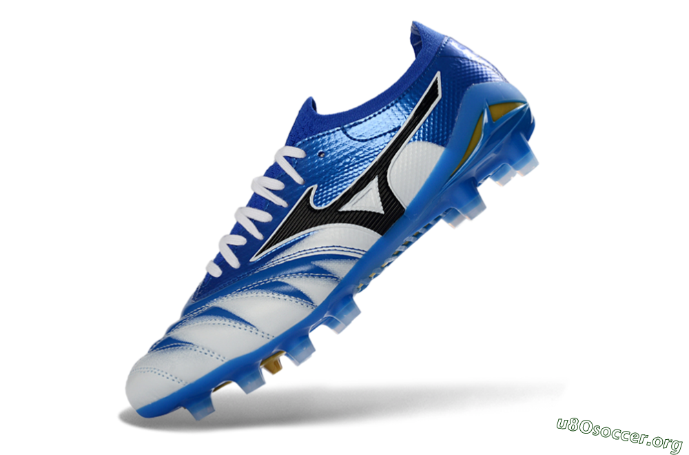 Mizuno Morelia Neo 4 FG Football Boots - Blue/Ice Blue/Golden Yellow 5