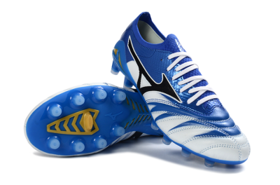 Mizuno Morelia Neo 4 FG Football Boots - Blue/Ice Blue/Golden Yellow