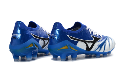 Mizuno Morelia Neo 4 FG Football Boots - Blue/Ice Blue/Golden Yellow