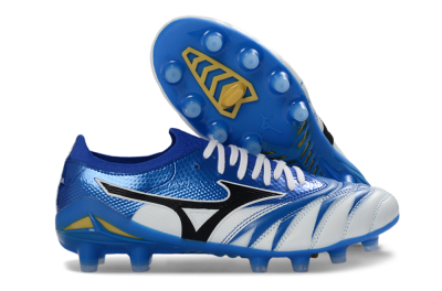 Mizuno Morelia Neo 4 FG Football Boots - Blue/Ice Blue/Golden Yellow
