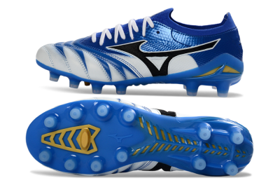 Mizuno Morelia Neo 4 FG Football Boots - Blue/Ice Blue/Golden Yellow