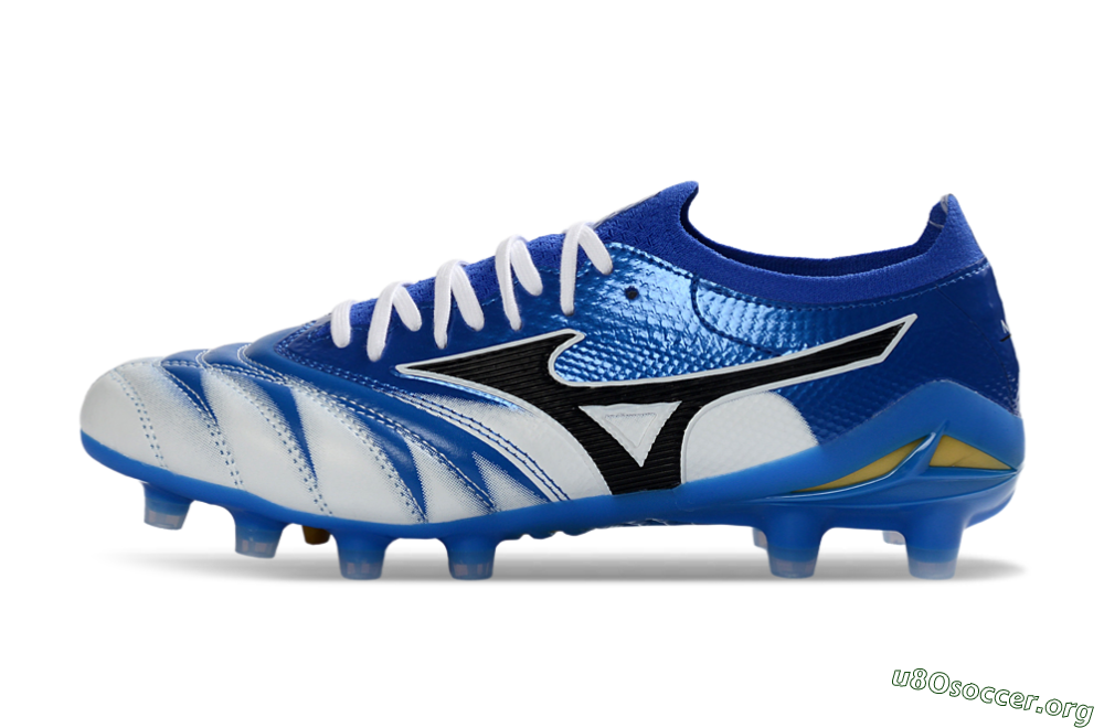 Mizuno Morelia Neo 4 FG Football Boots - Blue/Ice Blue/Golden Yellow 3