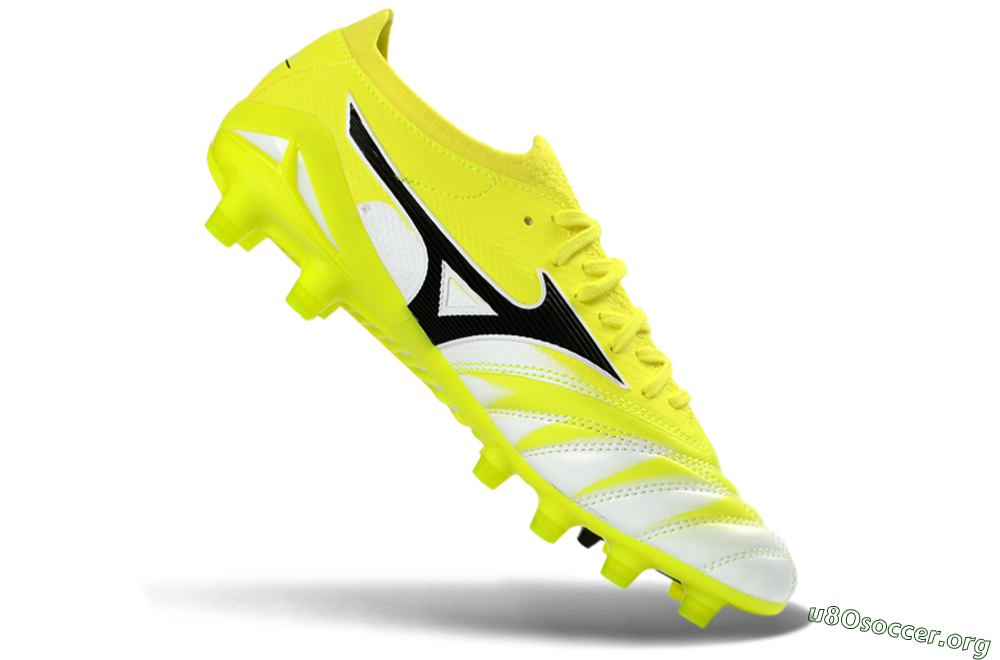 Mizuno Morelia Neo 4 FG Football Boots - Yellow/Vibrant Yellow/Frosty White 4