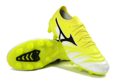 Mizuno Morelia Neo 4 FG Football Boots - Yellow/Vibrant Yellow/Frosty White
