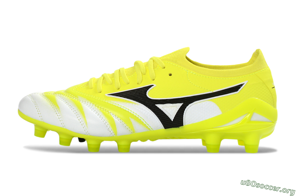Mizuno Morelia Neo 4 FG Football Boots - Yellow/Vibrant Yellow/Frosty White 3