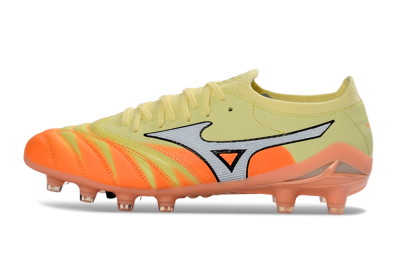 Mizuno Morelia Neo 4 FG Football Boots - Yellow/Bright Orange/Soft Pink