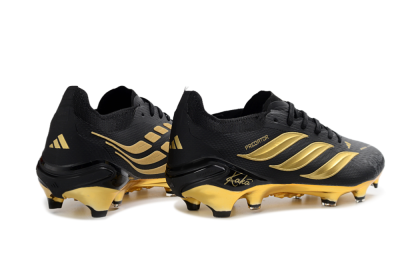 Kaka x Adidas Predator 26 Elite FG Football Boots - Black/Metallic Gold/High Gloss Black