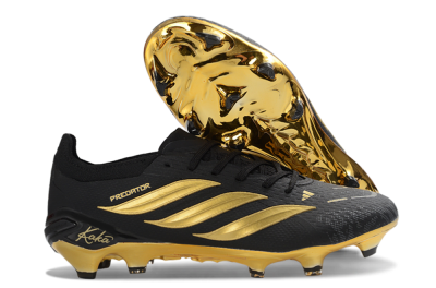 Kaka x Adidas Predator 26 Elite FG Football Boots - Black/Metallic Gold/High Gloss Black