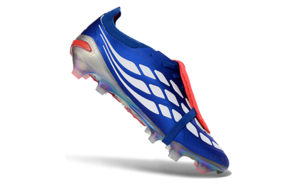 Adidas Predator 26 Elite Fold-Over Tongue FG Football Boots - Blue/Vibrant Blue/Fiery Red