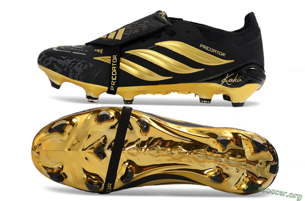 Kaka x Adidas Predator 26 Elite Fold-Over Tongue FG Football Boots - Black/Gold Accent/Black Base 1