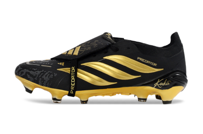 Kaka x Adidas Predator 26 Elite Fold-Over Tongue FG Football Boots - Black/Gold Accent/Black Base