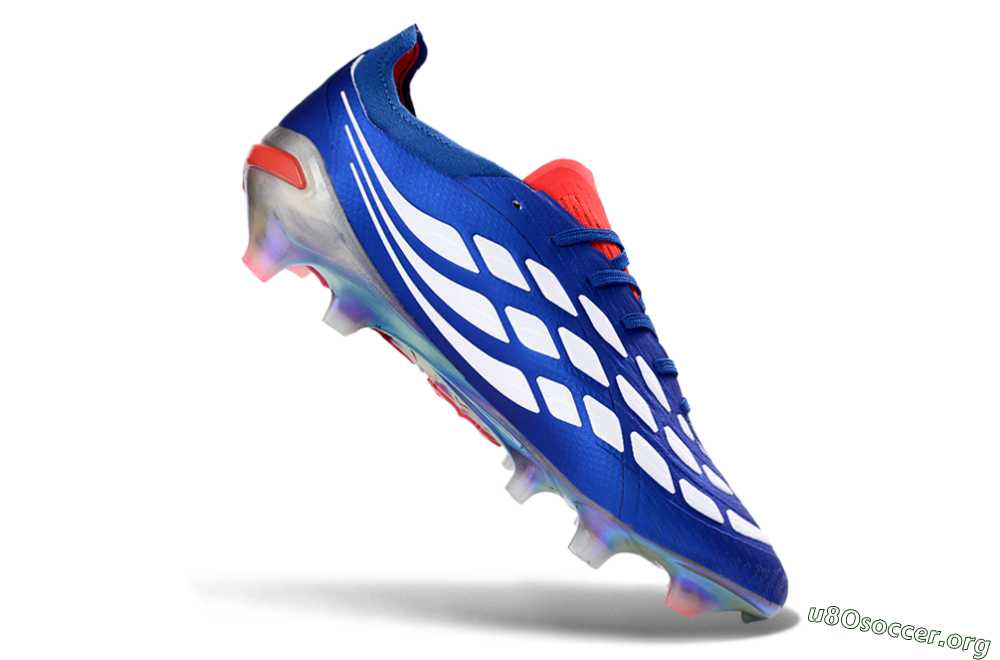 Adidas Predator 26 Elite FG Football Boots - Blue/Vibrant Blue/Fiery Red 4